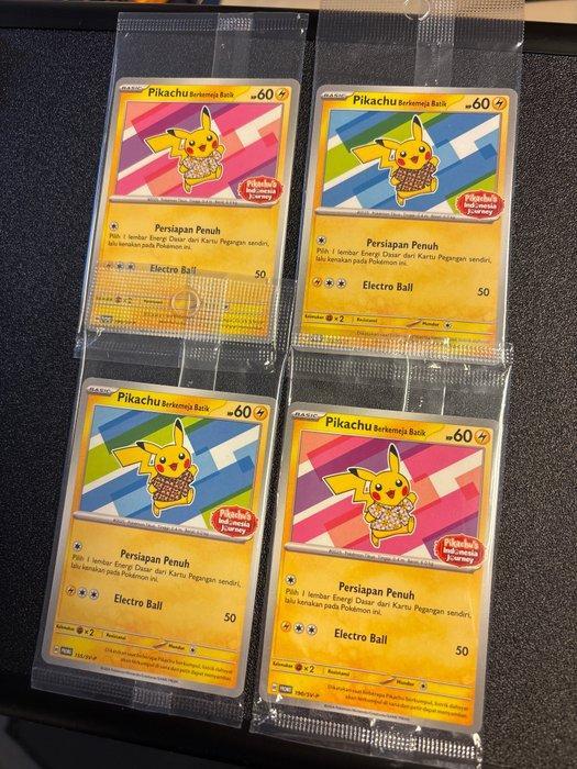 Pokémon - 4 Card Pikachu Batik Promo Sealed 4X, Hobby en Vrije tijd, Verzamelkaartspellen | Pokémon