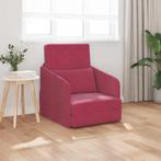 vidaXL 2-in-1 Sofa Bed Wijnrood 65x80x83 cm Velvet, Huis en Inrichting, Verzenden, Nieuw
