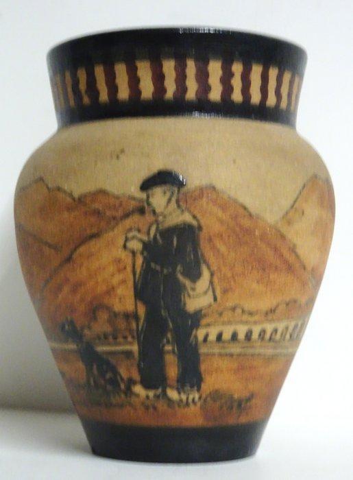 Ciboure - Charles André Foucault (1880-1969) - Vaas - Grès, Antiquités & Art, Antiquités | Verre & Cristal