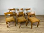 Stoel - Hout - Set van zes vintage stoelen