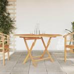 vidaXL Table pliable de jardin 110x110x75 cm bois massif, Jardin & Terrasse, Neuf, Verzenden