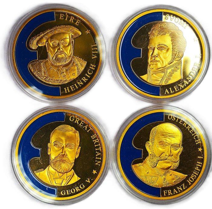 Europa. Historical Medal (4) 1998 – portrait series of, Postzegels en Munten, Munten en Bankbiljetten | Toebehoren