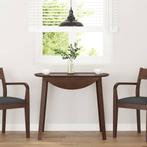 vidaXL Eettafel bruin massief hout rubber, Huis en Inrichting, Tafels | Eettafels, Verzenden, Nieuw