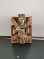 polychroom geschilderd paneel - Beeld - Indonesië (Zonder