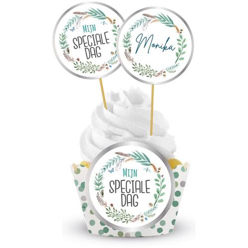 Cupcake Decoratie Set Mijn Speciale Dag 12 delig, Hobby en Vrije tijd, Feestartikelen, Nieuw, Verzenden