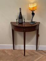 Demi-lune console tafel - Bijzettafel - met twee laden -