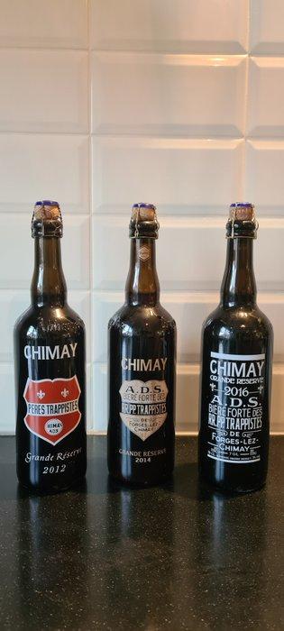 Chimay - Grande Réserve 2012, 2014 & 2016 - 75cl -  3, Verzamelen, Wijnen