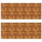 vidaXL Terrastegels 30 x 30 cm Acacia set van 20, Doe-het-zelf en Bouw, Verzenden, Nieuw