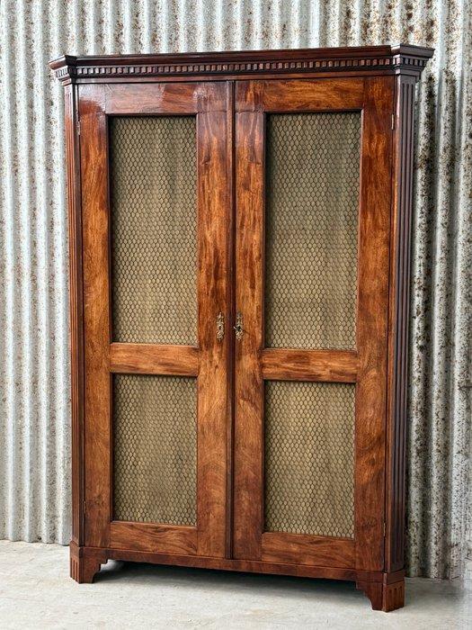 Boekenkast - Glaskast, virtinekast, boeken kast, - Mahonie,, Antiquités & Art, Antiquités | Meubles | Chaises & Canapés