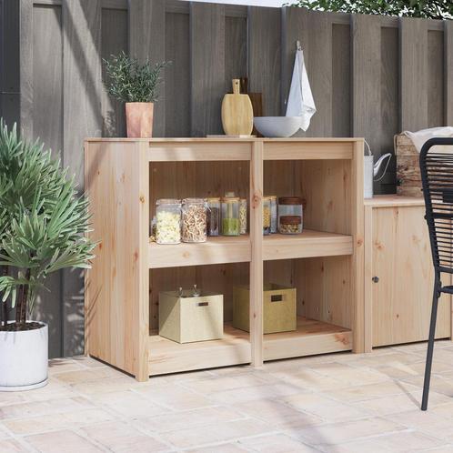 vidaXL Buitenkeuken Kast 106x55x92 cm Massief Hout, Huis en Inrichting, Kasten | Overige, Nieuw, Verzenden