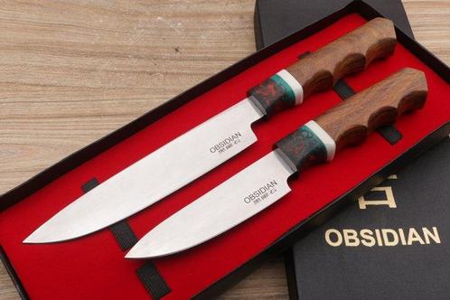 Obsidian - Couteau de cuisine - Kitchen knife set -, Antiek en Kunst, Antiek | Keukengerei