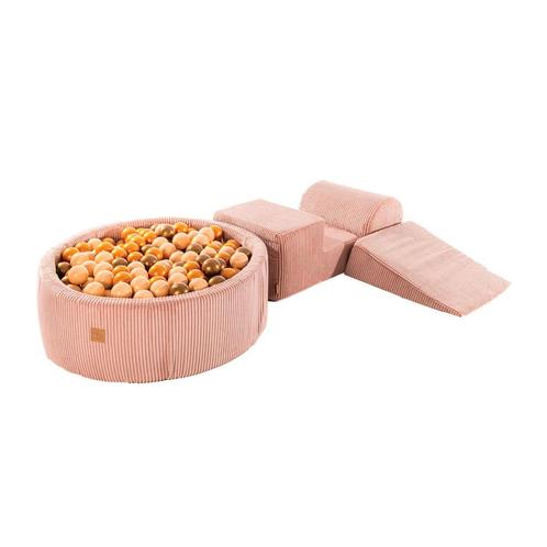 Speelset met ballenbak - roze, beige en goud, Kinderen en Baby's, Speelgoed | Overig, Verzenden