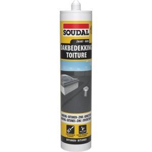 Soudal dakbedekking zwart - roofing, betumen, zink en, Doe-het-zelf en Bouw, IJzerwaren en Bevestigingsmiddelen