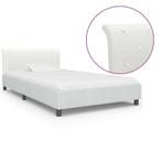 vidaXL Bedframe kunstleer wit 90x200 cm, Verzenden, Nieuw