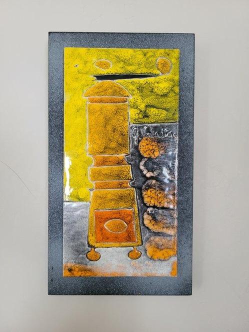 Vallauris - Gilbert Valentin - Plaque - Céramique, Antiek en Kunst, Antiek | Glaswerk en Kristal