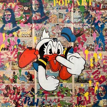 Koen Betjes (1992) - Rebellious Donald Street Duck (canvas)