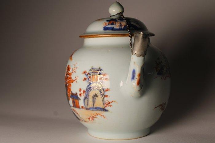 Theepot - Porselein - Theepot Kangxi Pagode, Antiquités & Art, Antiquités | Autres Antiquités