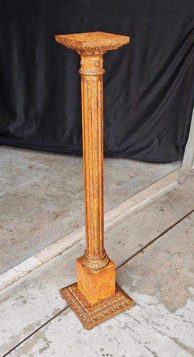 Style baroque Colonne - 1900-1910 - dorée/marmorée, Antiek en Kunst, Antiek | Overige Antiek