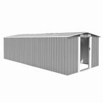 vidaXL Tuinschuur 257x580x181 cm metaal grijs, Verzenden, Nieuw