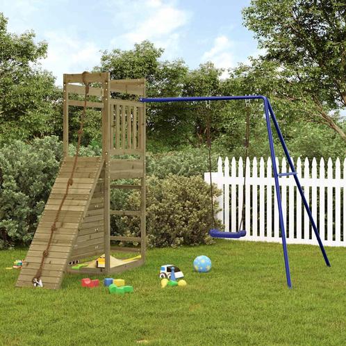 vidaXL Speelhuis geïmpregneerd grenenhout, Kinderen en Baby's, Speelgoed | Buiten | Speeltoestellen, Nieuw, Verzenden