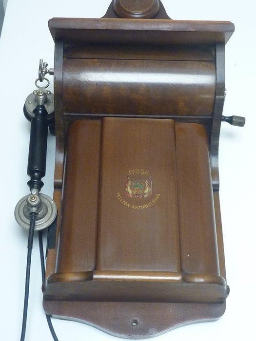 Jydsk Telephone 1918 - Téléphone analogique - bois (chêne), Antiek en Kunst, Kunst | Designobjecten