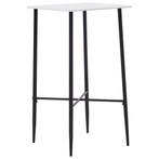 vidaXL Bartafel 60x60x111 cm MDF wit, Huis en Inrichting, Verzenden, Nieuw