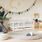 vidaXL Kinderbedframe met lades 70x140 cm massief grenenhout, Verzenden, Nieuw