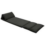 Vloerstoel Zwart Inklapbaar | Retour Deal | -40%, Huis en Inrichting, Stoelen, Verzenden, Nieuw, Zwart, Stof