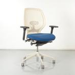 Orangebox ARA-EBA bureaustoel, blauw / wit, 4D armleggers, Huis en Inrichting, Bureaustoelen, Ophalen of Verzenden, Gebruikt