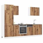 vidaXL 7-delige Keukenkastenset Porto bewerkt hout oud, Verzenden, Nieuw