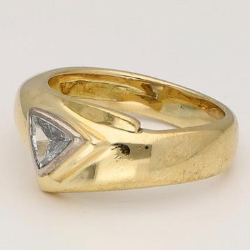 Bague - 18 carats Or jaune Diamant (Naturelle)
