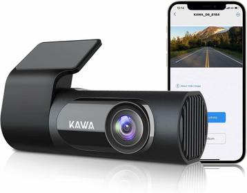 KAWA Auto Dashcam met 2K 1440P resolutie, WLAN, 24-uurs p...