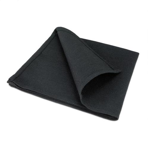 Serviettes de Table Noir 40x40cm Coton - Treb X, Huis en Inrichting, Keuken | Textiel, Overige kleuren, Nieuw, Verzenden