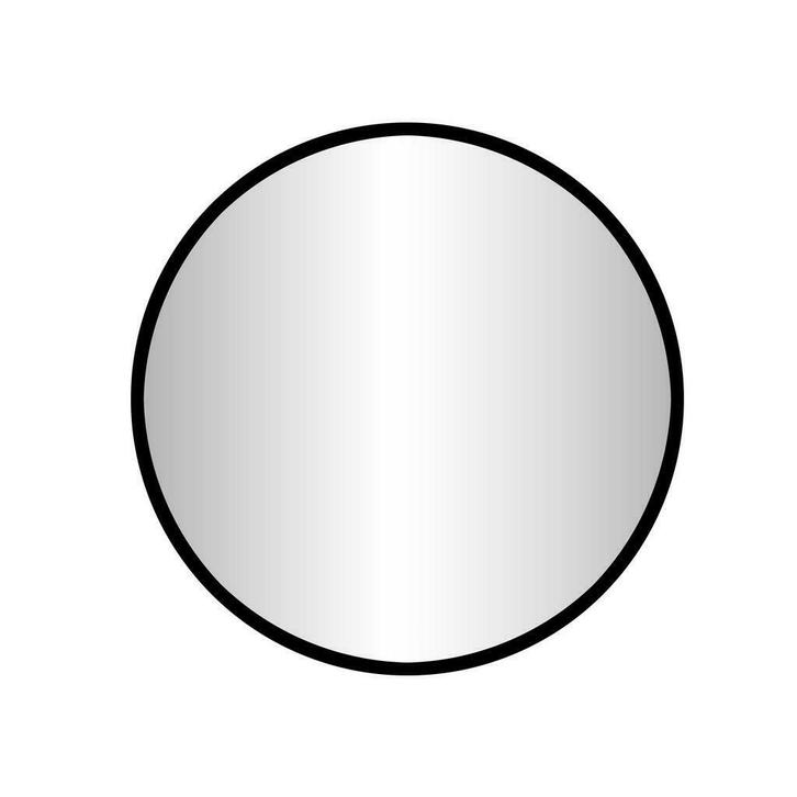 Goslar-Nero ronde spiegel Ø 80 cm, Huis en Inrichting, Woonaccessoires | Spiegels, Ophalen of Verzenden