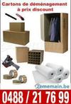 1,49€AZ Carton Express Materiel de démènagement 0486/436737