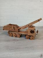 Camion miniature - Houten kraanwagen