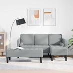 vidaXL Bankstel 2 pcs Lichtgrijs 173 x 131 x 67 cm Stof, Huis en Inrichting, Zetels | Zetels, Verzenden, Nieuw