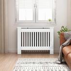 vidaXL Radiator Cover Hoogglans wit 112 x 19 x 81,5 cm, Doe-het-zelf en Bouw, Verzenden, Nieuw