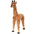 vidaXL Speelgoedgiraffe staand XXL pluche bruin en geel, Kinderen en Baby's, Speelgoed | Knuffels en Pluche, Verzenden, Nieuw