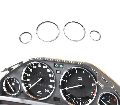 CONTOURS DE COMPTEUR CHROMÉ POUR BMW SÉRIE 3 E30 M3, Auto-onderdelen, Besturing, Verzenden