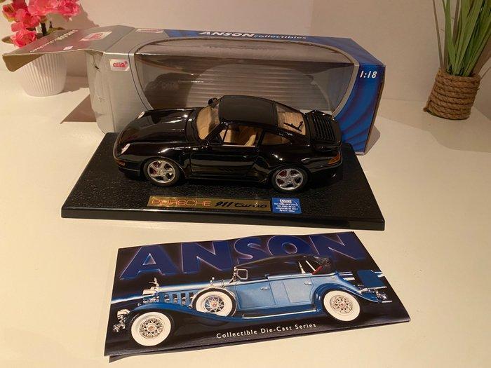 Anson 1:18 - Modelauto - Porsche 911 turbo, Hobby en Vrije tijd, Modelauto's | 1:5 tot 1:12