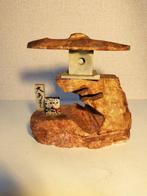 Showa-periode Japanse stenen lantaarn ornament, Antiek en Kunst