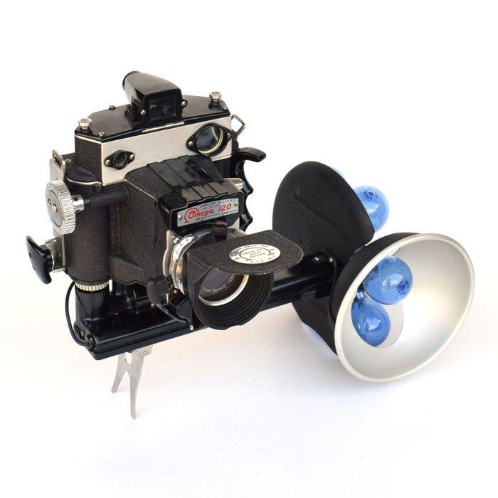Simmon Brothers : OMEGA 120 met TURRET flitser . 120 /, Audio, Tv en Foto, Fotocamera's Analoog