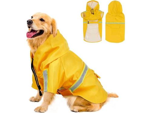 Dutchwide - Hondenjas - Regenjas Hond - Geel -Maat 5XL, Huis en Inrichting, Woonaccessoires | Overige, Nieuw, Verzenden