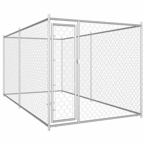 vidaXL Hondenkennel voor buiten 382x192x185 cm, Dieren en Toebehoren, Hondenbenches, Nieuw, Verzenden
