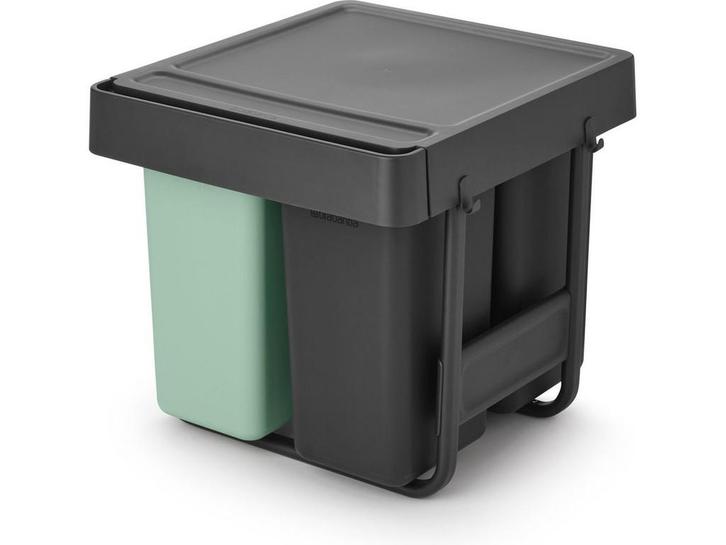 Brabantia Sort & Go Inbouw Prullenbak - 3-vaks, Huis en Inrichting, Woonaccessoires | Overige, Zo goed als nieuw, Verzenden