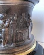 Klok - Antiek Brons, Marmer - 1850-1900, Antiek en Kunst