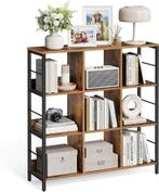 Opbergkast - boekenkast - 9 vakken 100x103 cm - halfhoog -, Huis en Inrichting, Verzenden, Nieuw