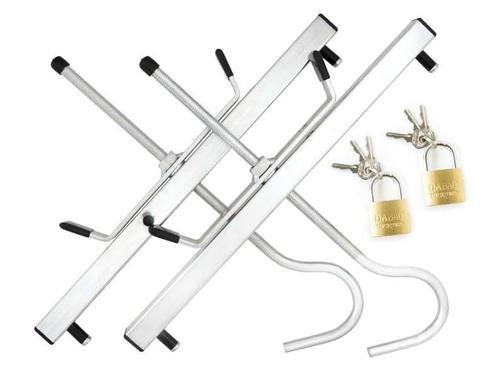 Complete ladderklem set met hangslot - veilig en gemakkel..., Doe-het-zelf en Bouw, Ladders en Trappen, Minder dan 2 meter, Opvouwbaar of Inschuifbaar