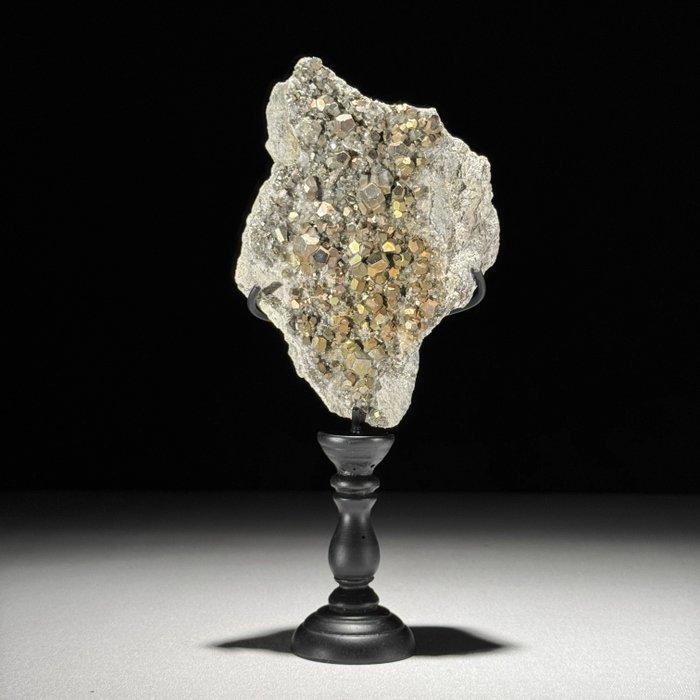 GEEN RESERVEPRIJS - Prachtig paar pyriet en kristalkwarts, Antiek en Kunst, Kunst | Designobjecten